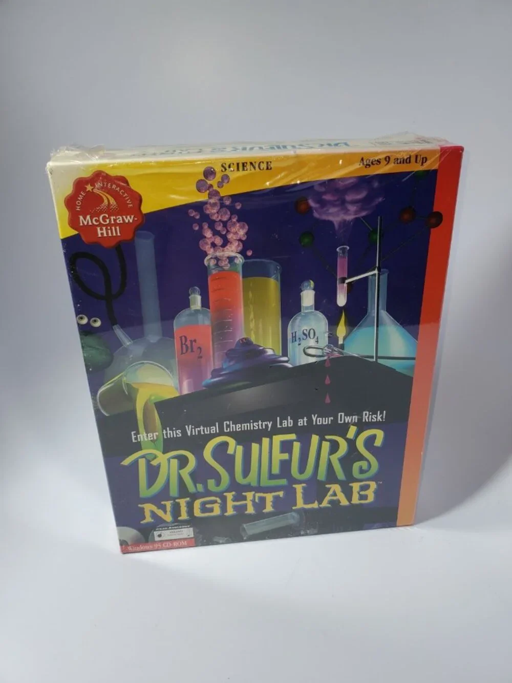 Dr. Sulfur's Night Lab PC Windows 95 CD-ROM Mcgraw Hill 1996 - Vintage Virtual